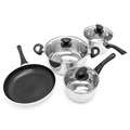 Starfrit Starbasix 7-Piece Stainless Steel Cookware Set 034473-001-0000